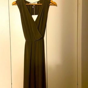 New Diane Von Furstenberg Eva wrap jumpsuit 100% silk